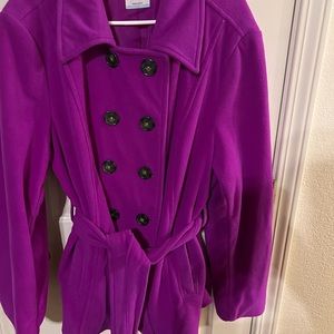 Plus size Fuchsia Peacoat